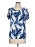JM Collection Blue Short Sleeve T-Shirt Size Lg Petite - photo 1