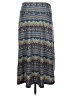 Bobeau Print Blue Casual Skirt Size L - photo 2