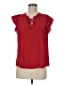 Daniel Rainn Red Short Sleeve Blouse Size M (petite) - photo 1