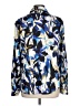 Calvin Klein Print Blue Long Sleeve Blouse Size L - photo 2