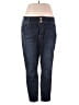 Forever 21 Solid Blue Jeans Size 3X - photo 1