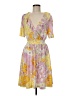ModCloth Floral Multi Color Yellow Cocktail Dress Size M - photo 1