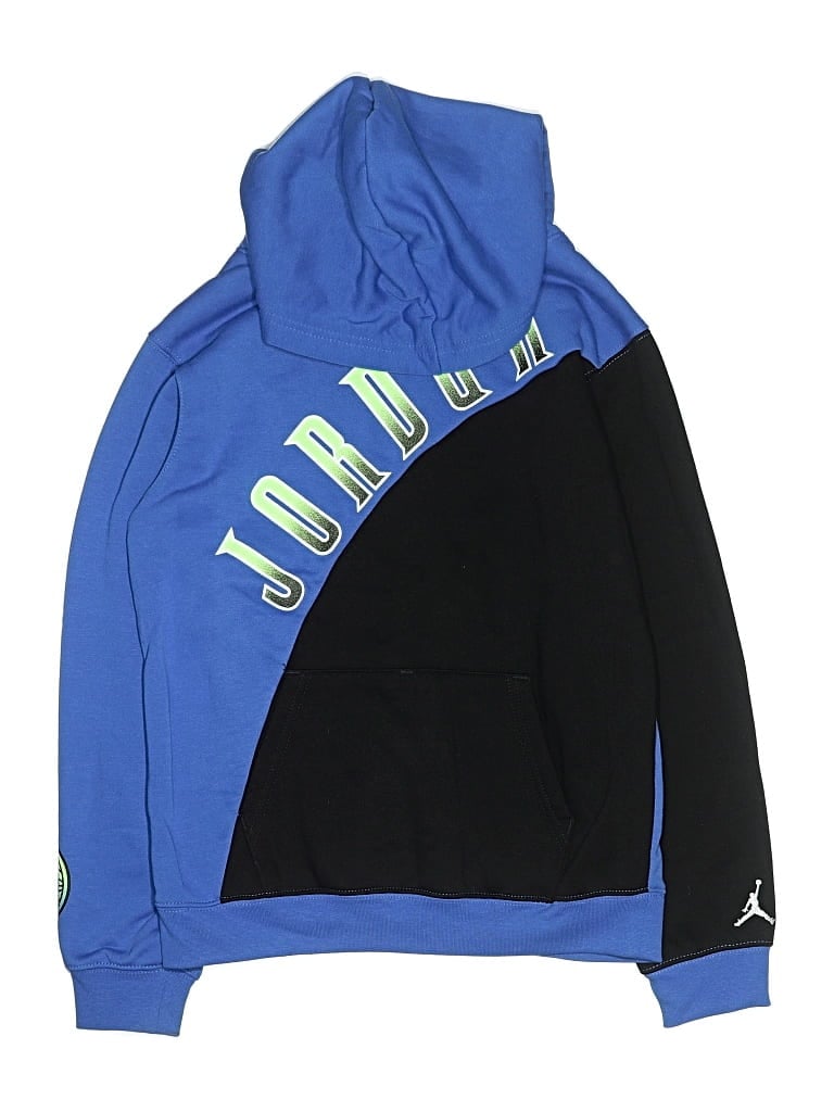 Pre-owned Air Jordan Kids' Pullover Hoodie In Blue