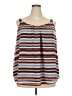 Lane Bryant 100% Polyester Brown Sleeveless Blouse Size 22 - photo 1
