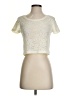 Express Ivory Short Sleeve Top Size XS - photo 1