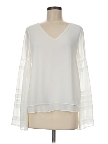White House Black Market Long Sleeve Blouse (view 1)