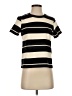 Sanctuary 100% Cotton Stripes Tan Short Sleeve Turtleneck Size XS - photo 1