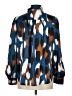 Ann Taylor 100% Polyester Animal Print Blue Long Sleeve Blouse Size M - photo 2