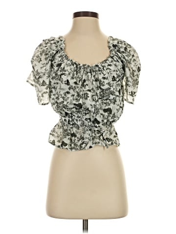7 For All Mankind Short Sleeve Blouse (view 1)