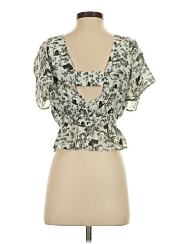 7 For All Mankind Short Sleeve Blouse (view 2)