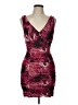 City Studio Tie-dye Burgundy Cocktail Dress Size L - photo 1