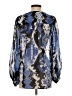 Chico's 100% Polyester Blue Long Sleeve Blouse Size S - photo 2