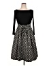 Eliza J Polka Dots Black Cocktail Dress Size 14 - photo 1