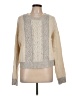 Sleeping On Snow Color Block Ivory Pullover Sweater Size L - photo 1