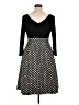 Eliza J Polka Dots Black Cocktail Dress Size 14 - photo 2