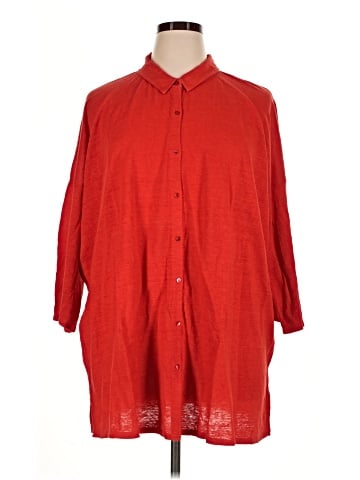 Eileen Fisher 3/4 Sleeve Button-Down Shirt (view 1)
