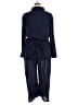 Caslon Solid Blue Jumpsuit Size 1X - photo 2