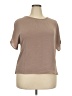 Unbranded 100% Polyester Tan Short Sleeve Top Size XXL - photo 1