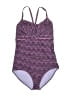 PrAna Chevron-herringbone Purple One Piece Swimsuit Size XL - photo 1
