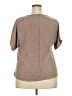 Unbranded 100% Polyester Tan Short Sleeve Top Size XXL - photo 2