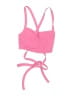 Shein Pink Swimsuit Top Size 4 - photo 2