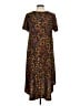 Lularoe Paisley Multi Color Brown Casual Dress Size M - photo 2