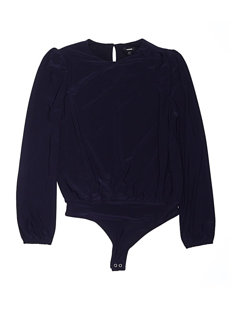 Pre-owned Express Bodysuit In Blue