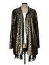 Free People Metallic Gold Coat Size L - photo 1