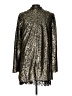 Free People Metallic Gold Coat Size L - photo 2