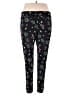Planet Gold Floral Black Active Pants Size 2X - photo 2