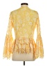 Boston Proper 100% Polyester Yellow Kimono Size 4 - photo 2