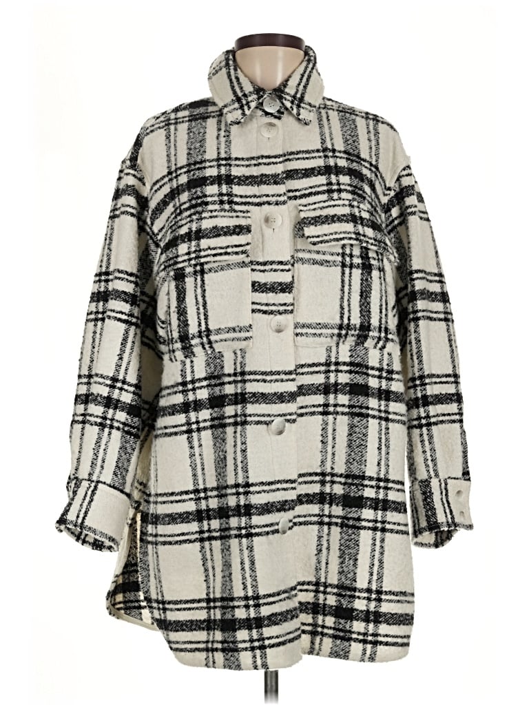 Pre-owned H&m Coat In Ivory