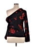 WAYF Black Long Sleeve Blouse Size L - photo 2