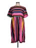 Shein Stripes Yellow Casual Dress Size 12 - photo 1