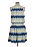 Ramy Brook 100% Polyester Print Blue Casual Dress Size L - photo 2