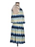 Ramy Brook 100% Polyester Print Blue Casual Dress Size L - photo 4
