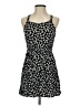 Forever 21 100% Rayon Hearts Black Casual Dress Size S - photo 1