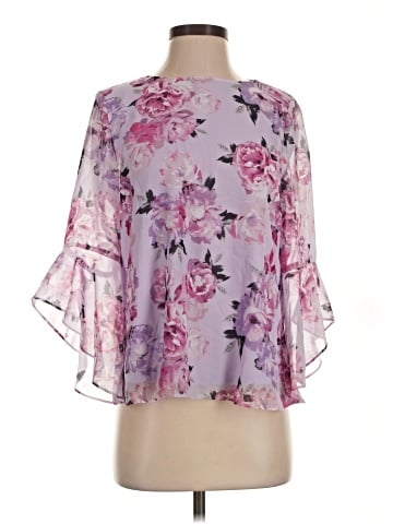 Black Label by Evan Picone 3/4 Sleeve Blouse (view 1)