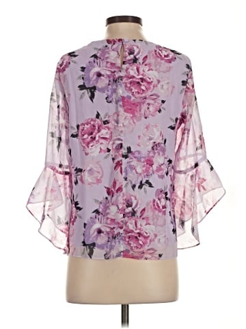 Black Label by Evan Picone 3/4 Sleeve Blouse (view 2)