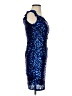 Grace 100% Polyester Stars Blue Cocktail Dress Size S - photo 5
