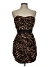 rue21 Animal Print Brown Cocktail Dress Size L - photo 1