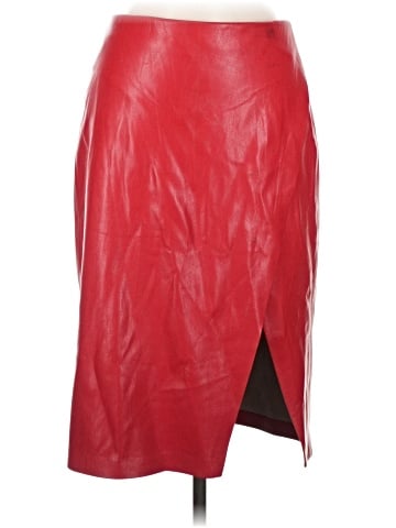Alice + Olivia Faux Leather Skirt (view 1)