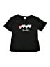 Unbranded Hearts Black Short Sleeve T-Shirt Size 7 - photo 1