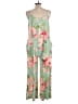 Unbranded Floral Green Jumpsuit Size L - photo 2