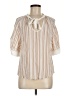 Reiss 100% Viscose Ivory Short Sleeve Blouse Size 6 - photo 1