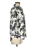 Catherine Malandrino 100% Polyester Floral Silver 3/4 Sleeve Blouse Size M - photo 4