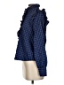 MNG Checkered-gingham Blue Long Sleeve Blouse Size 4 - photo 5