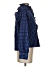 MNG Checkered-gingham Blue Long Sleeve Blouse Size 4 - photo 4