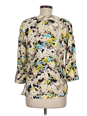 Doncaster Collection 3/4 Sleeve Silk Top (view 2)