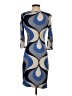 Boden 100% Viscose Graphic Blue Cocktail Dress Size 2 (petite) - photo 2